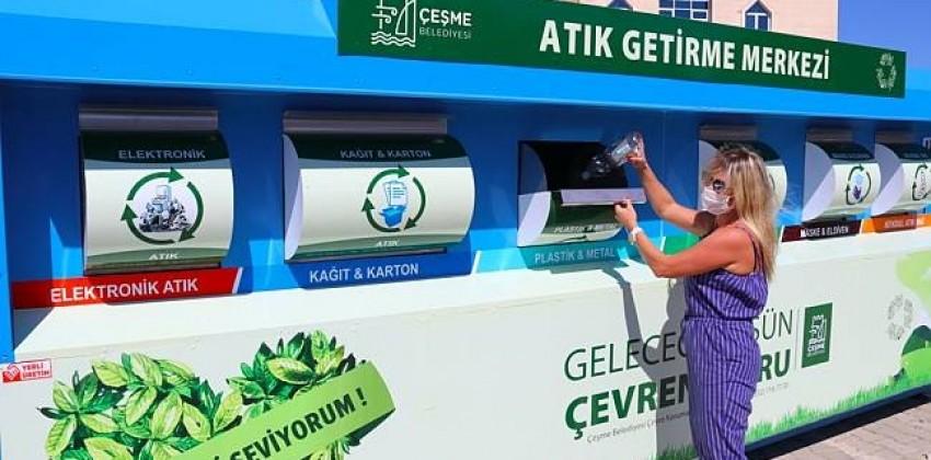 Çeşme’de Mobil Atık Getirme Merkezi Dönemi