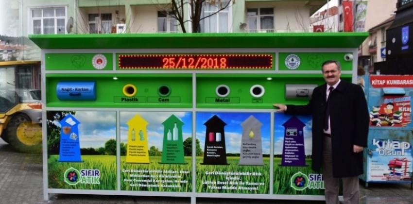 Firmamız Tarafından Üretilen Mobil Atık Getirme Merkezleri Kızılcahamam'da kullanılmaya başlandı.